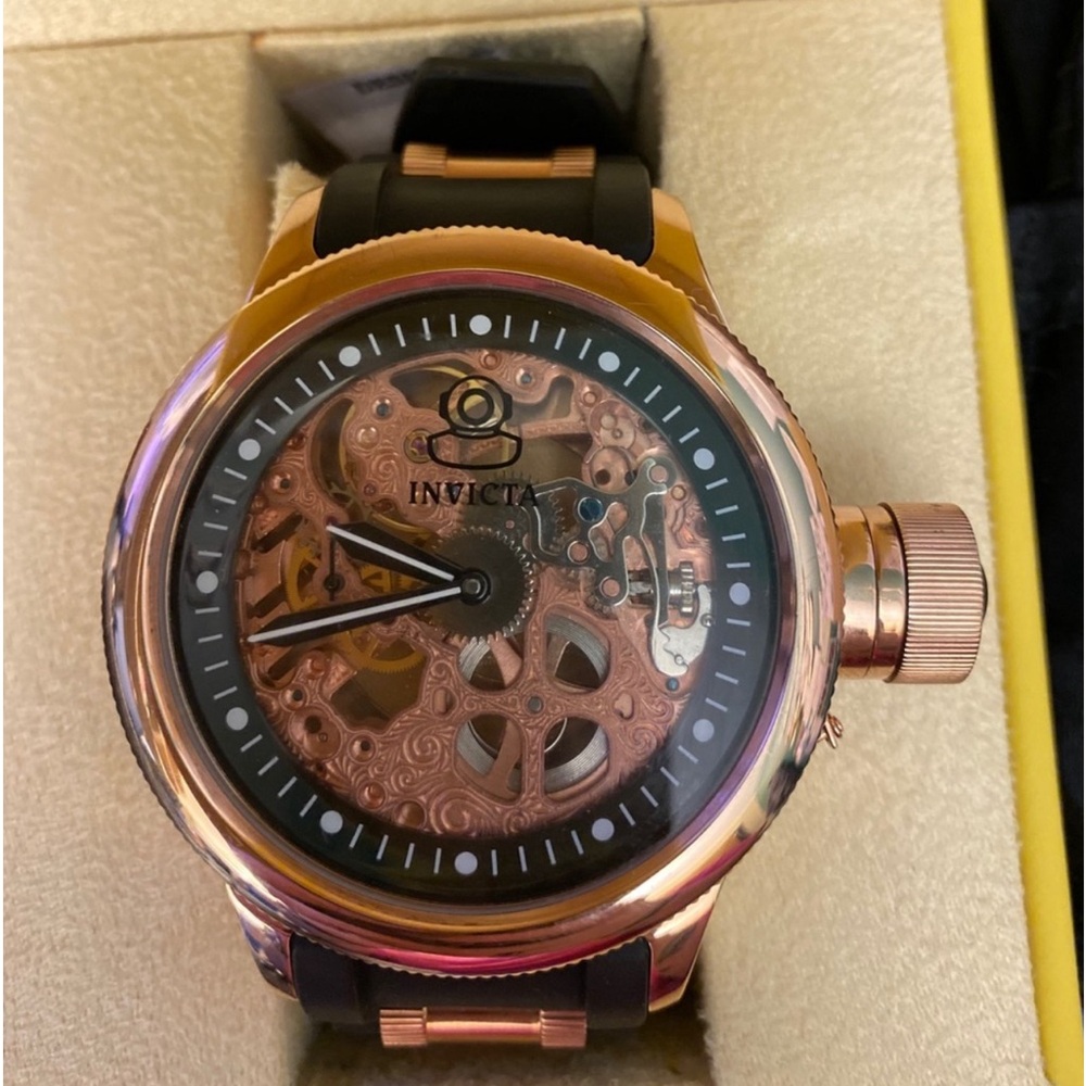 Rose Gold Invicta Russian Diver Men’s Watch